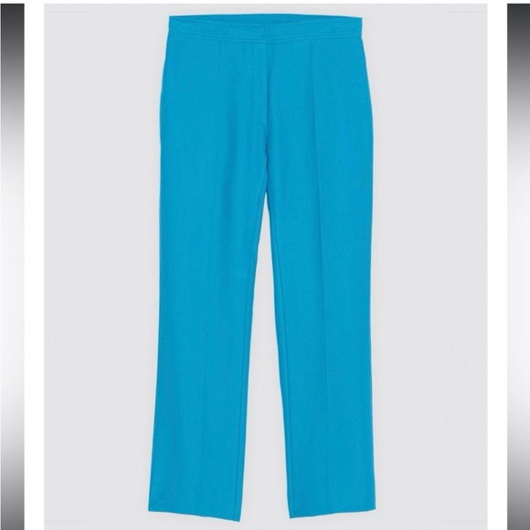 Sandro $265 NWOT “Lagoon” Straight-cut Cropped trousers - Picture 3 of 7